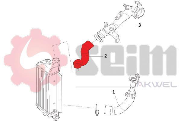 Durite de turbocompresseur (Durite de turbo) SEIM 981754