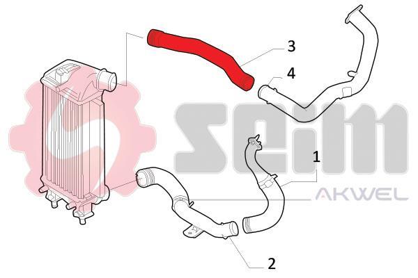Durite de turbocompresseur (Durite de turbo) SEIM 981755
