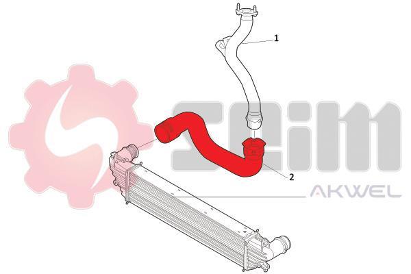 Durite de turbocompresseur (Durite de turbo) SEIM 981756