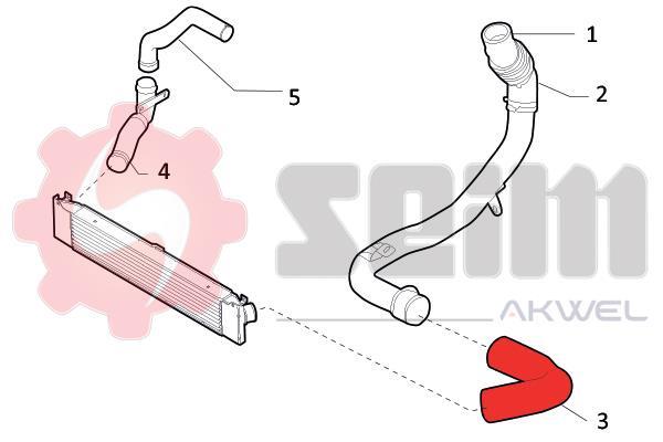 Durite de turbocompresseur (Durite de turbo) SEIM 981766