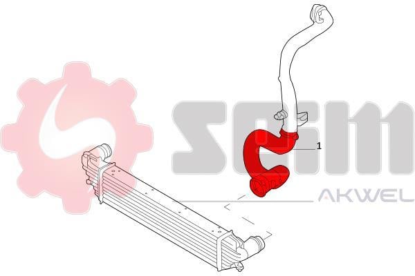 Durite de turbocompresseur (Durite de turbo) SEIM 981769