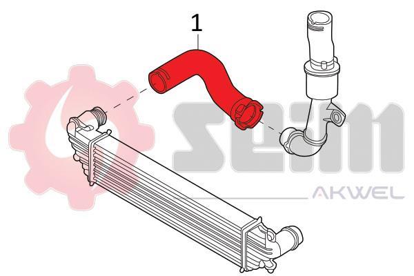 Durite de turbocompresseur (Durite de turbo) SEIM 981770