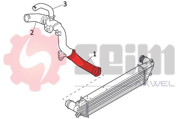 Durite de turbocompresseur (Durite de turbo) SEIM 981772