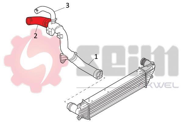 Durite de turbocompresseur (Durite de turbo) SEIM 981773