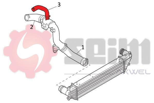 Durite de turbocompresseur (Durite de turbo) SEIM 981774