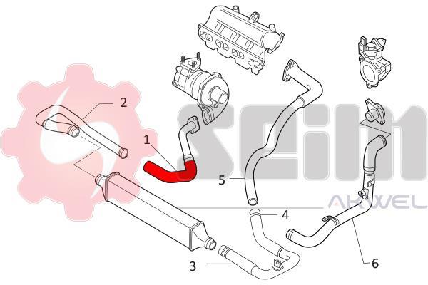 Durite de turbocompresseur (Durite de turbo) SEIM 981775