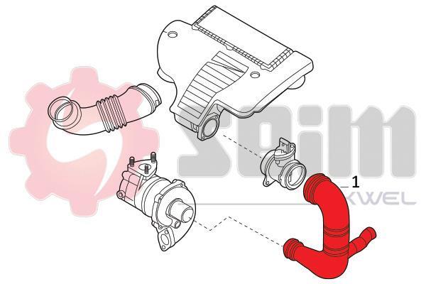 Durite de turbocompresseur (Durite de turbo) SEIM ref. 981776