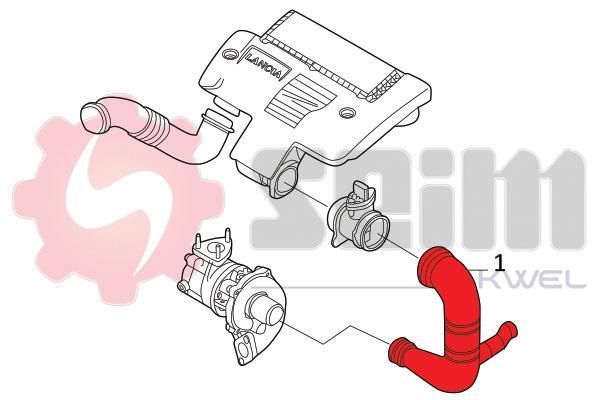 Durite de turbocompresseur (Durite de turbo) SEIM ref. 981776