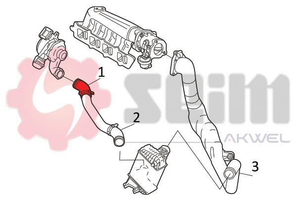 Durite de turbocompresseur (Durite de turbo) SEIM 981777