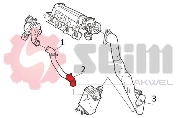 Durite de turbocompresseur (Durite de turbo) SEIM 981778