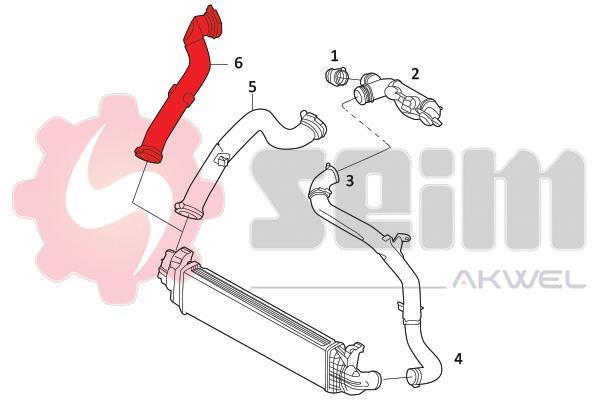 Durite de turbocompresseur (Durite de turbo) SEIM 981779