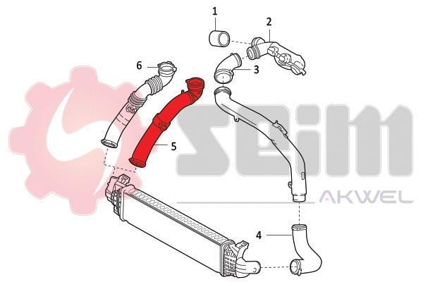 Durite de turbocompresseur (Durite de turbo) SEIM 981779