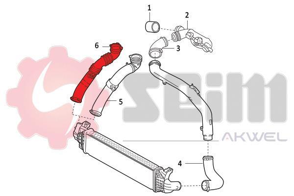 Durite de turbocompresseur (Durite de turbo) SEIM 981779