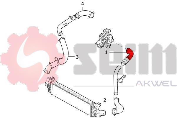 Durite de turbocompresseur (Durite de turbo) SEIM 981790