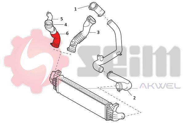 Durite de turbocompresseur (Durite de turbo) SEIM 981792