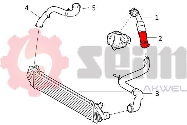 Durite de turbocompresseur (Durite de turbo) SEIM 981793