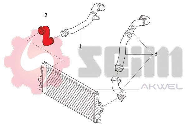 Durite de turbocompresseur (Durite de turbo) SEIM 981797