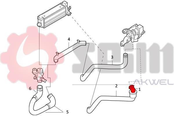 Durite de turbocompresseur (Durite de turbo) SEIM 981803