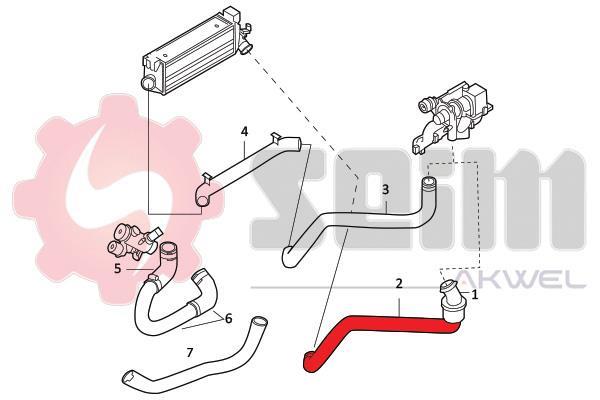 Durite de turbocompresseur (Durite de turbo) SEIM ref. 981804