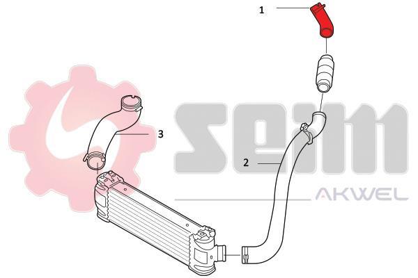 Durite de turbocompresseur (Durite de turbo) SEIM 981805