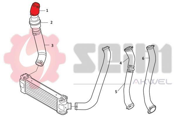 Durite de turbocompresseur (Durite de turbo) SEIM 981807