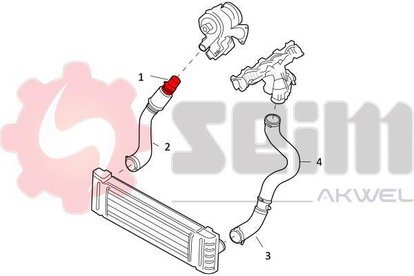 Durite de turbocompresseur (Durite de turbo) SEIM 981811