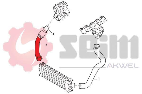 Durite de turbocompresseur (Durite de turbo) SEIM 981813