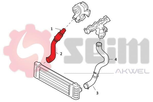 Durite de turbocompresseur (Durite de turbo) SEIM 981815