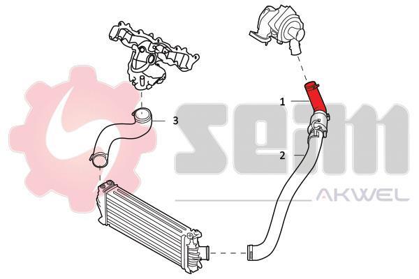 Durite de turbocompresseur (Durite de turbo) SEIM 981816