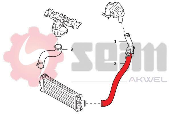 Durite de turbocompresseur (Durite de turbo) SEIM 981817