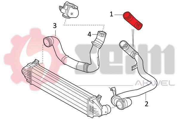 Mangueira do turbocompressor SEIM 981824