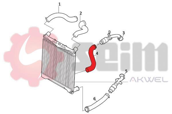 Durite de turbocompresseur (Durite de turbo) SEIM 981829