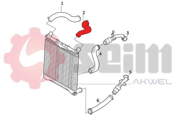Durite de turbocompresseur (Durite de turbo) SEIM 981830