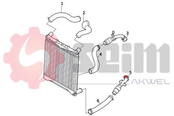 Durite de turbocompresseur (Durite de turbo) SEIM 981831