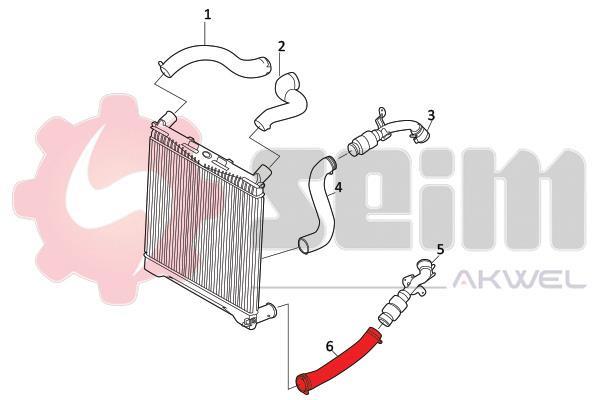 Durite de turbocompresseur (Durite de turbo) SEIM 981832