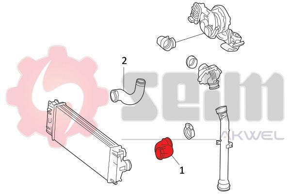 Durite de turbocompresseur (Durite de turbo) SEIM 981841