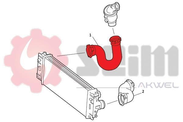 Durite de turbocompresseur (Durite de turbo) SEIM 981843