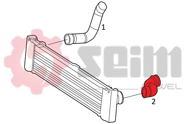 Durite de turbocompresseur (Durite de turbo) SEIM 981848