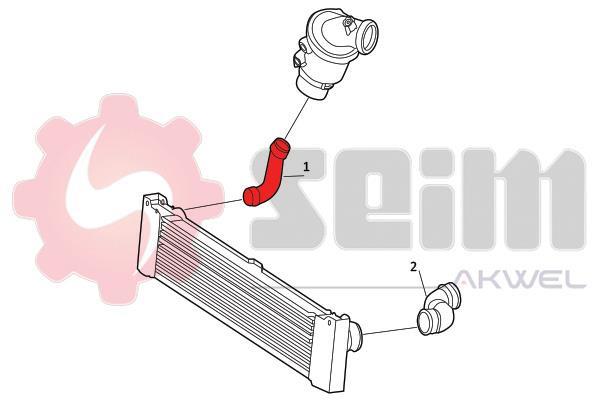 Durite de turbocompresseur (Durite de turbo) SEIM 981849