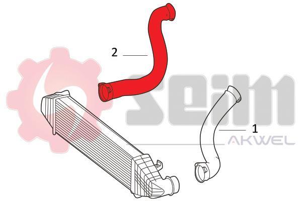 Durite de turbocompresseur (Durite de turbo) SEIM 981854
