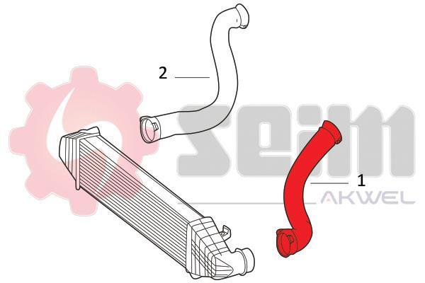 Durite de turbocompresseur (Durite de turbo) SEIM 981855