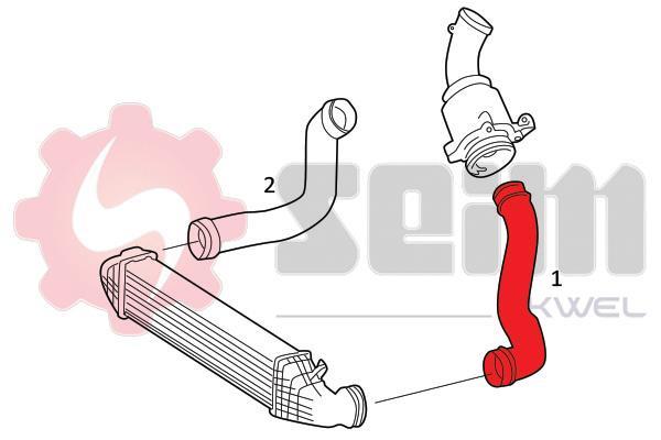 Durite de turbocompresseur (Durite de turbo) SEIM 981864