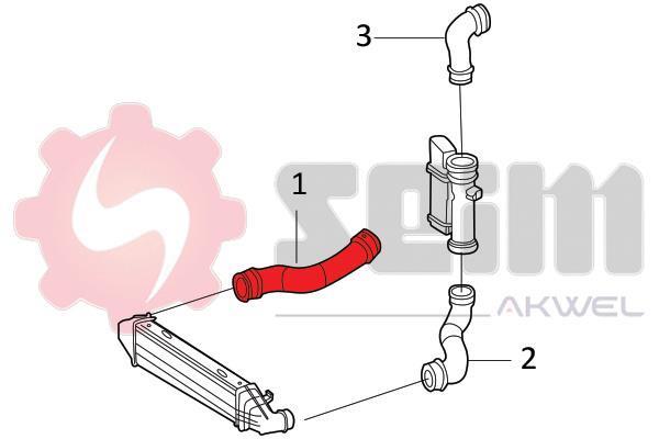 Durite de turbocompresseur (Durite de turbo) SEIM 981865