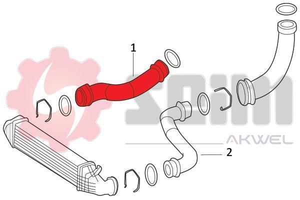 Durite de turbocompresseur (Durite de turbo) SEIM 981865
