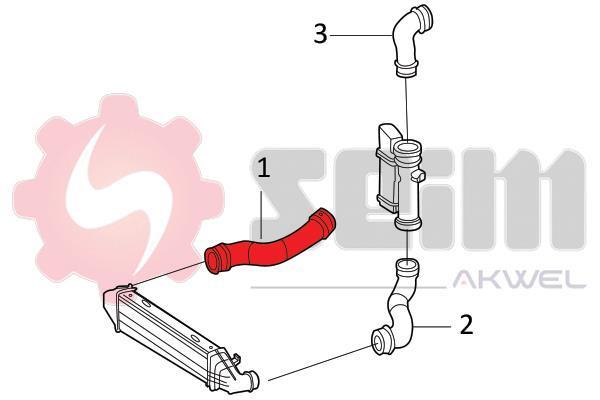 Durite de turbocompresseur (Durite de turbo) SEIM 981868