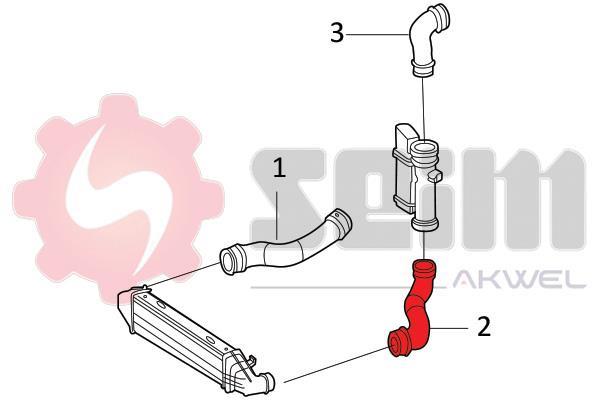 Durite de turbocompresseur (Durite de turbo) SEIM 981869