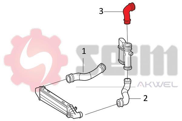 Durite de turbocompresseur (Durite de turbo) SEIM 981871