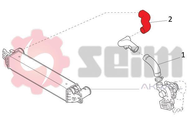 Durite de turbocompresseur (Durite de turbo) SEIM ref. 981877