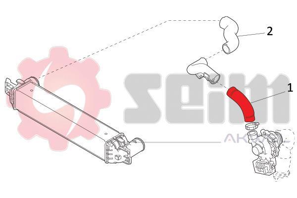 Durite de turbocompresseur (Durite de turbo) SEIM ref. 981878