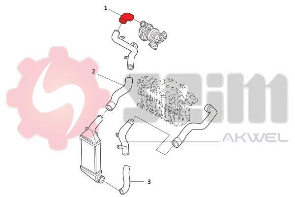 Durite de turbocompresseur (Durite de turbo) SEIM 981880